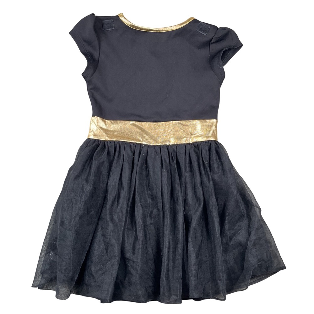 Batman Girls Costume Dress Black Gold Glitter Tutu Superhero Child Small 4-6 - Picture 5 of 7